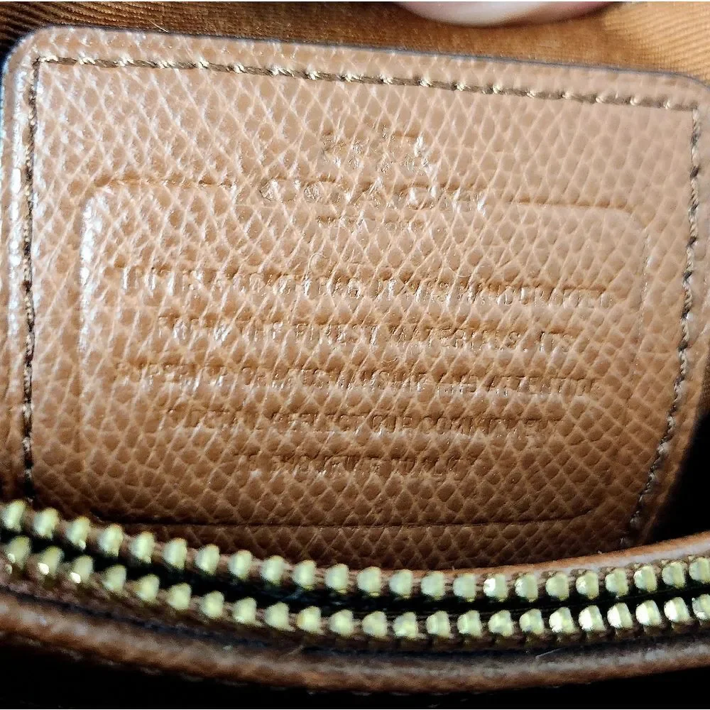 Coach Margot Carryall Satchel Saddle Brown Crossgrain Leather 13x9x5